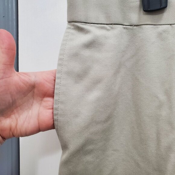 Joseph‎ & Feiss International Men's Beige Flat Front Tapered Leg Khakis 38x34 - Picture 2 of 5